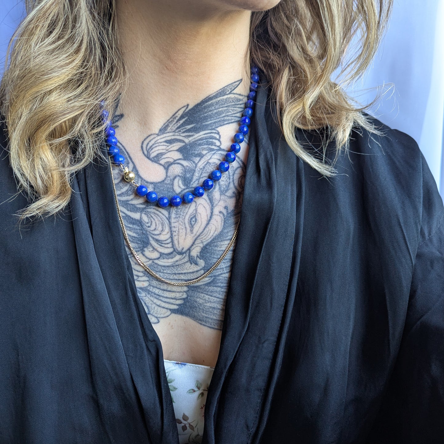 Lapis Lazuli Bead Necklace