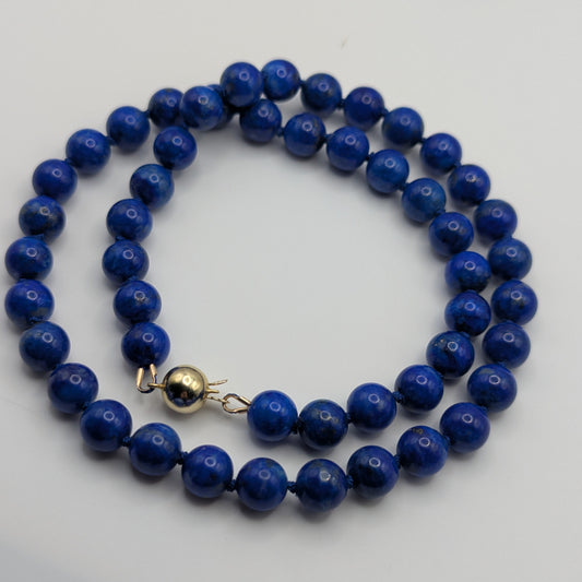 Lapis Lazuli Bead Necklace