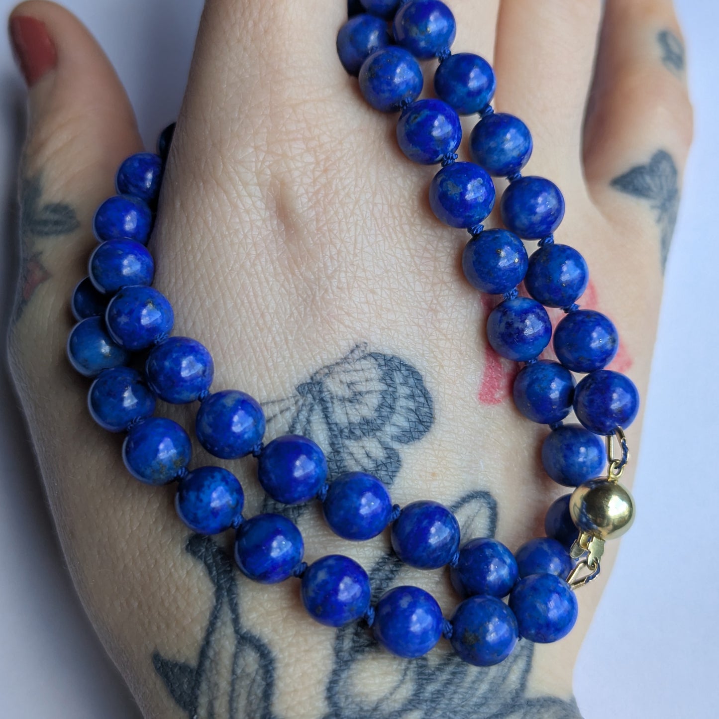Lapis Lazuli Bead Necklace